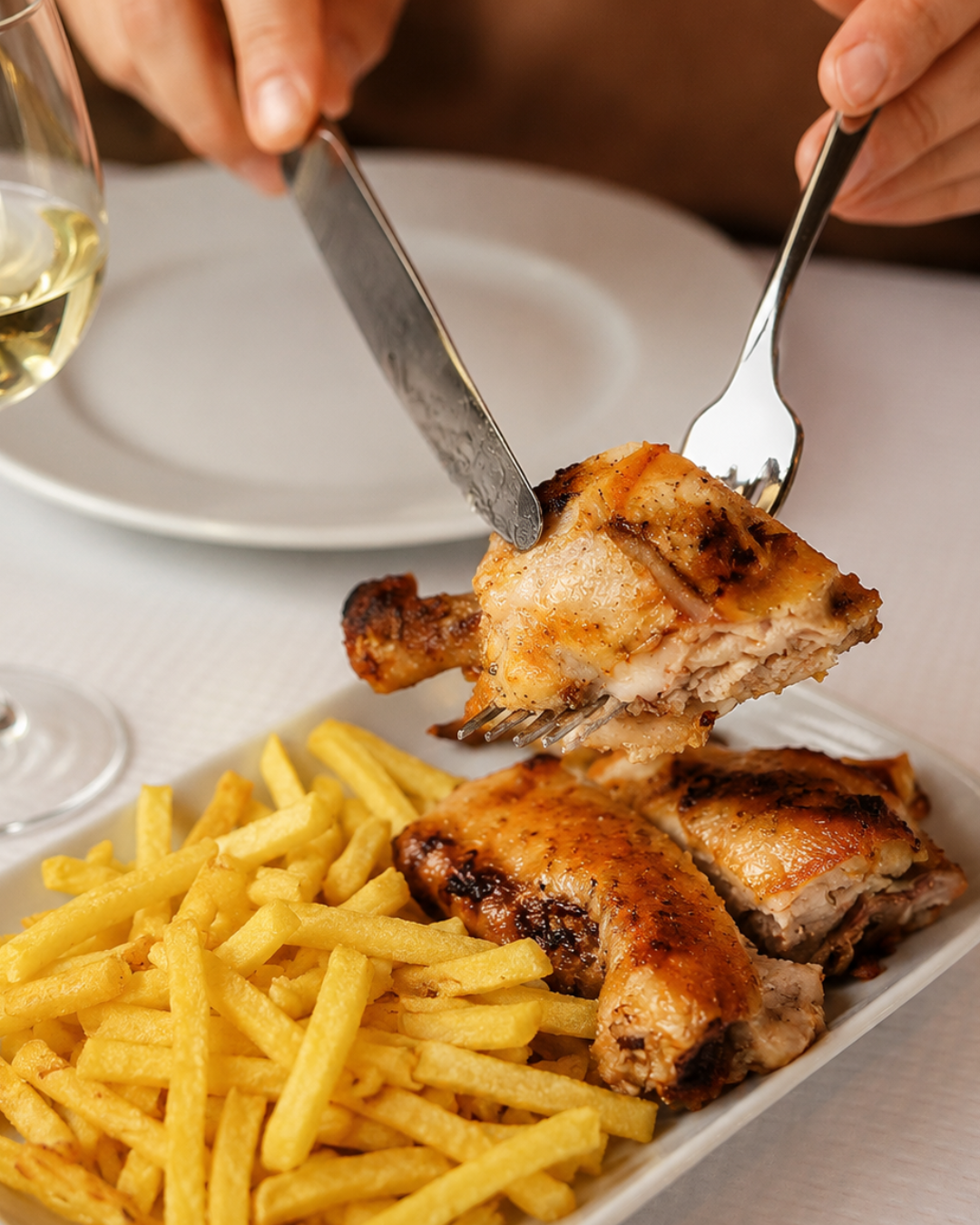 Dindão roast chicken with fries, final edited version